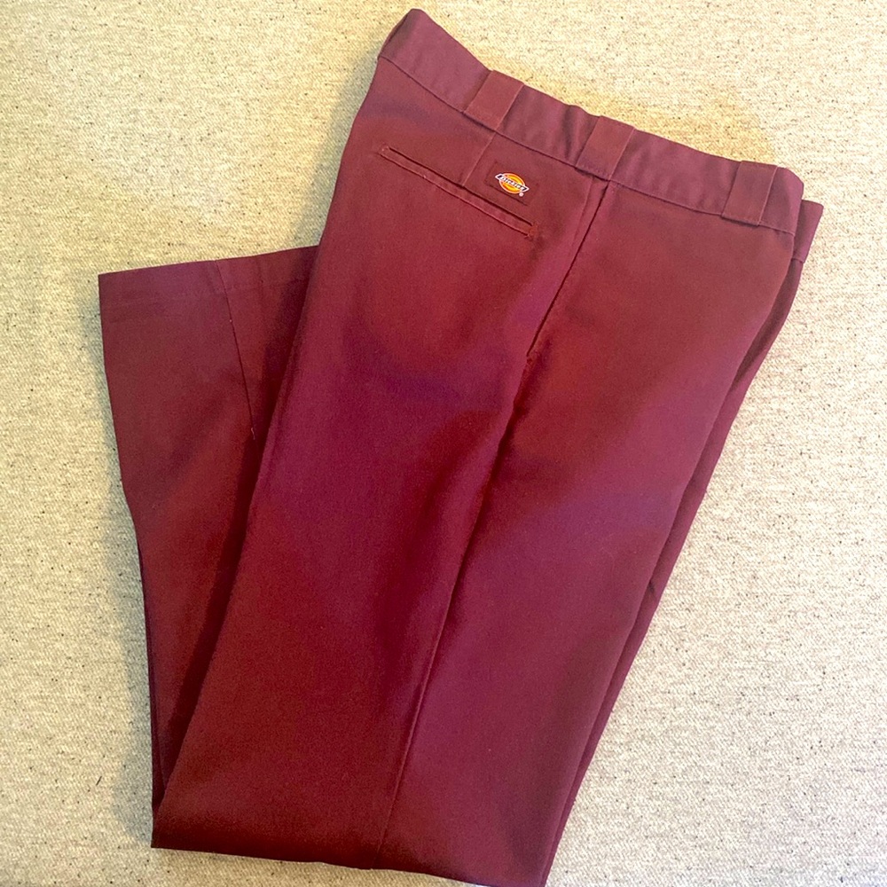 Dickies 874 Original Fit in Burgundy 34x32 unisex